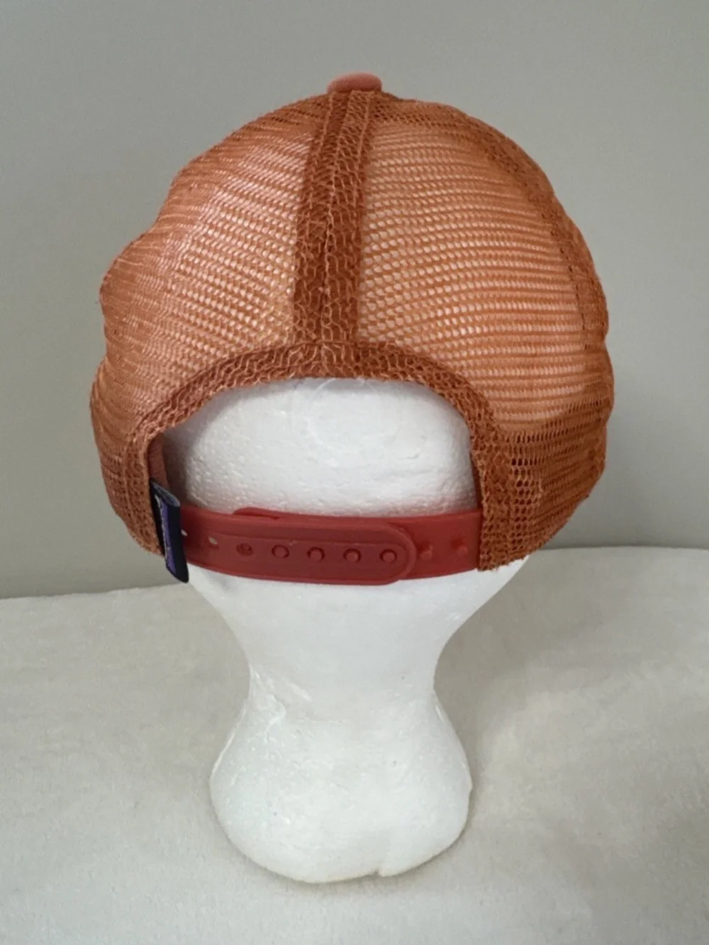 Patagonia Cosmic Peaks Trucker Hat | Orange & White Mountain | Outdoor Retro